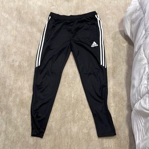Adidas track pants three white stripes